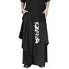 Men's Pants Black Double Layer Original Dark Yamamoto Style Casual Special-Interest Fashion Brand Loose Wide Leg Culottes