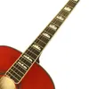 43 "J200 -serie Solid Wood Section Cherry Red Guitar med låda