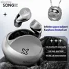 Mobiltelefonörlurar Songx Trådlösa hörlurar TWS Bluetooth 5.2 ENC -brusreducering HIFI STEREO S07 Planetary Ring Earphor för spelmusik YQ240304