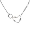 Anhänger VOQ Silber Farbe Mode Einfache Hohle Herz Anhänger Halskette Retro Niedlichen Charme Frauen