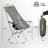 Campmöbler Naturehike Camping Chair YL06 Ultralight Portable High Back Folding Moon Outdoor Foldble Fishing Backpacking