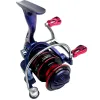 Reels Metal Fishing Reel 2500 Series 5.2: 1 Roue à grande vitesse à grande vitesse Double manche robuste robuste pour appâts frais / eau salée portable