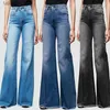 Jean femme taille large jambe jean marque Boyfriend jean Denim s Flare grande taille 4XL pantalon 240304