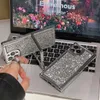 Opvouwbare Kickstand Luxe Glitter Telefoonhoesje Voor iPhone 15 11 12 13 14 Pro Max Vierkante Gegalvaniseerde Eenvoudige Cover