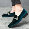 Kledingschoenen Heren Bruiloft Kantoorschoenen Hoge kwaliteit Fluweel Comfy Formele Flats Zapatillas Hombre Man