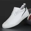 Fashiontrendy Sneakers Loafers Men's Casual Leather Men Shoes Size 38-44 A37 4578