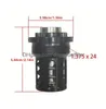 Piston Booster Fuel Filter For 1.375X24 Parts 1/2-28 5/8-24 Soent Trap Reduces Noise From Cars Stainless Steel