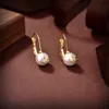 Luxus-Modedesigner-Bolzenohrring-Buchstabe Viviane Brand Damenschmuck Metallperlenohrringe Cjeweler Westwood für Frau Saturn Gold Earing 62