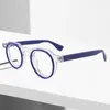 Montature per occhiali da sole Montatura per occhiali spessa in acetato di alta qualità per uomo Occhiali per miopia ottica Occhiali da lettura personalizzati per donna