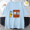 T-shirts Femmes La chanson de canard a obtenu des raisins Tee-shirt Femmes Été Vintage Dessin animé Style mignon Tops surdimensionnés Lâche Casual Vêtements personnalisés