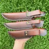 Top Quality S2262 Two-layer general-purpose cowhide leatherb Leather Knife Sheath Straight Knife Holster Knife Blade Cover Belt Knife Case for Hunting Leisure