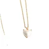 Desginer Kendras Scotts collier bijoux accessoires quotidiens Ks or amour résine perle coeur pendentif unique collier court collier pour femmes