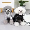 Vêtements de chien 1pcs vêtements d'hiver chiot brillant imperméable animal de compagnie épaissi chaud pull de luxe avec fermeture à glissière lavage facile