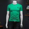 2024 Yaz Alt Gömlek Yarım Kollu Kısa Kollu Yeni Yıl Erkekler T-Shirt Baskı E2061