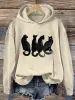 Sweatshirts Japanse kat grafische gedrukte dames hoodies sweatshirts herfst winter mode harajuku vrouwelijke kleding kawaii vrouw sweaters