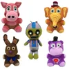 Cinque notti al personaggio dei cartoni animati di peluche 1-10 del gioco dei cartoni animati di Freddy