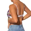 Frauen Tanks 50JB Bunte Kristall Sexy Höhlte Halter Backless Bhs Körper Kette Für Frauen Party Festival Club Schmuck Crop Top