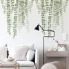 Wall Stickers 62 84cm Nordic Green Leaf Vine For Living Room Bedroom Sofa TV Background Decor Cane Decals Home