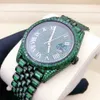 2024 Nieuwe Custom Bling Volledige Diamond Horloge VVS Moissanite Hip Hop Iced Out Rvs Mechanische Horloges