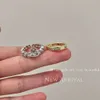 Designer Viviennes Westwoods Ring Empress Dowager Saturn Multiple Wearing Methods Löstagbar Planet Ring Full Diamond Inlaid Ring Rekommenderad Instagram -stil