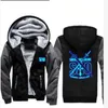 Winter Hoody miecz sztuka online sao świetliste mężczyźni kobiety ciepłe zagęszcza bluzy jesienne ubrania bluzy błyskotki zamek z bluzy z kapturem S5002347