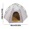 Tappetini Tenda da campeggio per cani Tenda da campeggio pieghevole portatile Teepee per gatti Tende per animali traspiranti per tenda per gatti Casa per cani di grossa taglia all'aperto per cani di piccola taglia media
