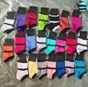 Fashion Pink Black Grey Multicolors Unisex Socks z tagami kartonowymi skarpetami sportowymi cheerleaderkami dla dorosłych Short Sock Cotton6856656