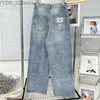 Jeans Designer Jeans Embroidered Letter Design Trousers INS Denim 240304