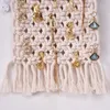 Tapestries Hung Tapestry Jewelry Organizer Large Macrame Wall Hanging With Wooden Stick Tassel Boho Decor