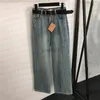 Jeans da donna Jeans classici in denim firmati Pantaloni lunghi hip-hop Stili multipli 240304