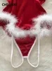 CHILLGIO женские велюровые сексуальные боди на меху, рождественские облегающие полые комбинированные комбинезоны, модные однотонные комбинезоны с ремешками240304