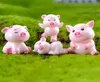 1 pièces mignon cochon famille Animal modèle figurine décor à la maison miniature fée jardin décoration accessoires Statue résine artisanat Figure5320754
