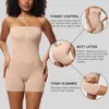 Tuta modellante per la vita della pancia da donna con corsetto senza spalline con reggicalze staccabile e intimo modellante