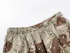 Camo Shorts Jogger Calça de Verão Homens Mulheres Cordão Calças Curtas Férias Roupas 24SS