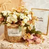 Dekorative Blumen Herbst Künstliche Blume Seide Hortensienstrauß Fake Für Hochzeitstisch Geschenk Weihnachtsfeier Kuchen Boho Home DIY Dekor