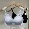 Bras sömlösa kvinnors underkläder lilla bröstkorg samlade icke-halk utan stålring sexig sele vacker bakbh-tunn push-up