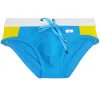 Cuecas de banho masculinas sexy natação curta água esporte praia calças maiô bandeira palavra copo roupa de banho sexy masculino terno surf swim wear