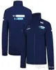 2021F1 Racing Team Williams Zip Jacket Men039S långärmad tröja Downhill Jersey kan anpassas1050817