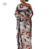 Abiti da sera africani per le donne Dashiki Stampa Cotton Ladies Abito a sirena con maniche cave Ankara Wy10110 240226