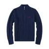 Senior Men's Designer Brand Sweater Sticked Crow Neck Letter Retro broderi varm mjuk mjuk multifärg långärmad kläder