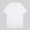 2024 여름 고급 인쇄 편지 티셔츠 면화 남성 여성 패션 짧은 슬리브 T 셔츠 탑 티 디자이너 의류