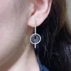 Oorbellen oorbel terug ontwerper voor vrouw Verguld 18K Vintage T0P kwaliteit 925 zilver Europese maat 925 zilveren sieraden met doos 010