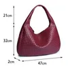 New Arrival 2024 luxury Woven Women's Fashion Show Knitting Design Casual Tote Shoulder Bag Crossbody Bags Genuine Leather Great Quality CHPP-01