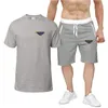 luxury brand designer Mens Tracksuits Sets Jogger Sports sportswear Suits man tracksuits Two Piece Set T Shirt Summer Printed Short Sleeve Shorts