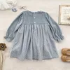 Girl Dresses Kids Baby Girls Clothes Little Hand Embroidered Velvet Long Sleeved Dress