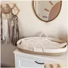 Bed Rails Baby Byte Chomby Cotton Rope With Foam Pad Organic Bassinet ER komplett vattentäta mattfoder 230601 Drop Leverans Dhnmz