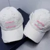 B Ball Heren Cap Voor Mannen Vrouwen Verstelbare Baseball Caps Casual Reizen Zonnescherm Gewassen Katoen Geperforeerde Eendenbek Hoed GG