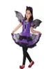 Halloween Purim Viola Costume da Vampiro Bat Girl Costumi Vestito Fantasia Infantil Cosplay per Ragazze Bambini Bambini7409048