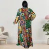 Robes Wmstar grande taille robes de soirée pour femmes automne vêtements à manches longues imprimé afrique Maxi longue robe nouveau gros livraison directe