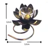 Świecane posiadacze w stylu południowo -wschodnim Dekoracja domu tajskie rękodzieło retro kluby okrągłe świece Lotus świece świeczniki ozdoby
